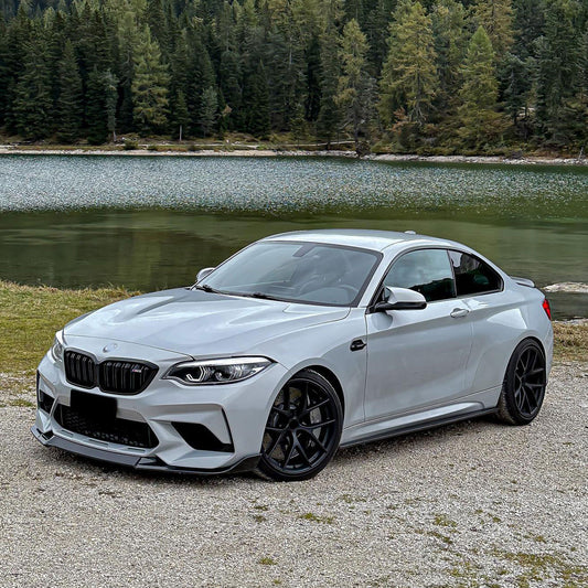 Front Bumper Lip For 2016-2021 BMW F87 M2 CS Style