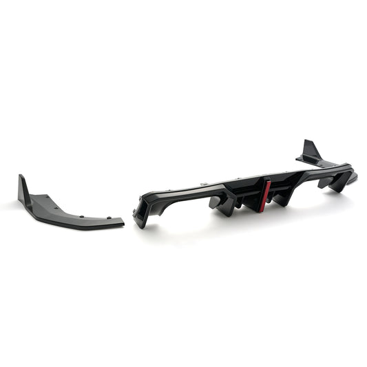 For BMW M3 / M4 AD Style Rear Lip Diffuser with LED Light