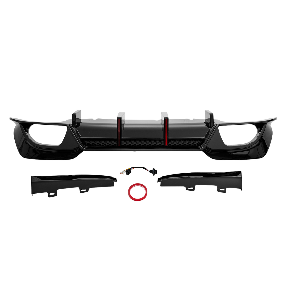 For 2019-2022 BMW 3 Series 330i M340i G20 LED Rear Diffuser