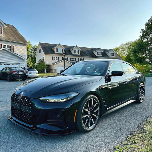 Front Bumper Lip For 21-24 BMW G26 M440i i4 M50 Gran Coupe 3D Style