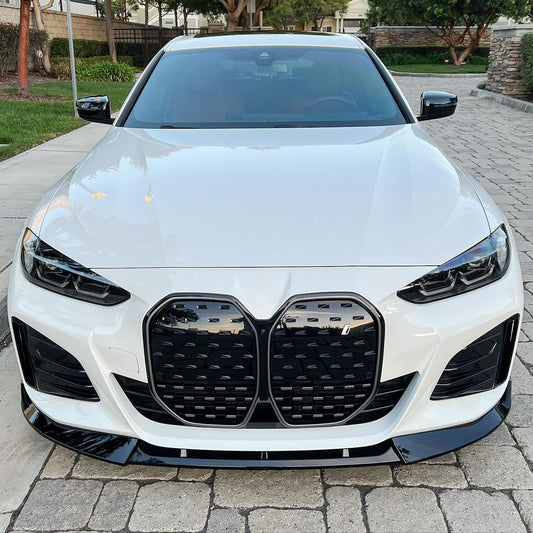 For BMW 4 Series G26 M440i 4DR 2021-2024 M-Sport 3PCS Front Bumper Lip