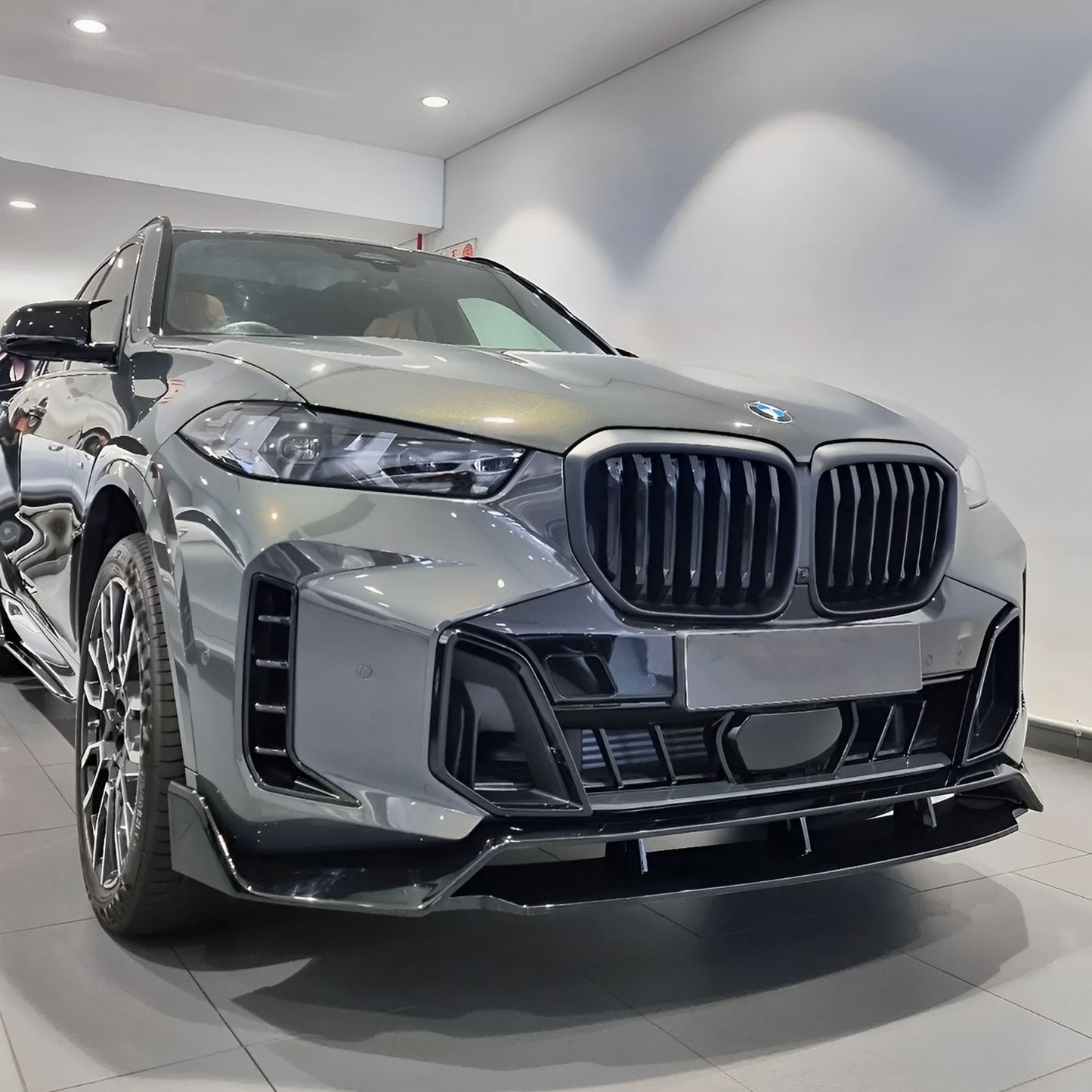 Double Deck Front Bumper Lip Splitter For BMW G05 X5 M Sport 19-23