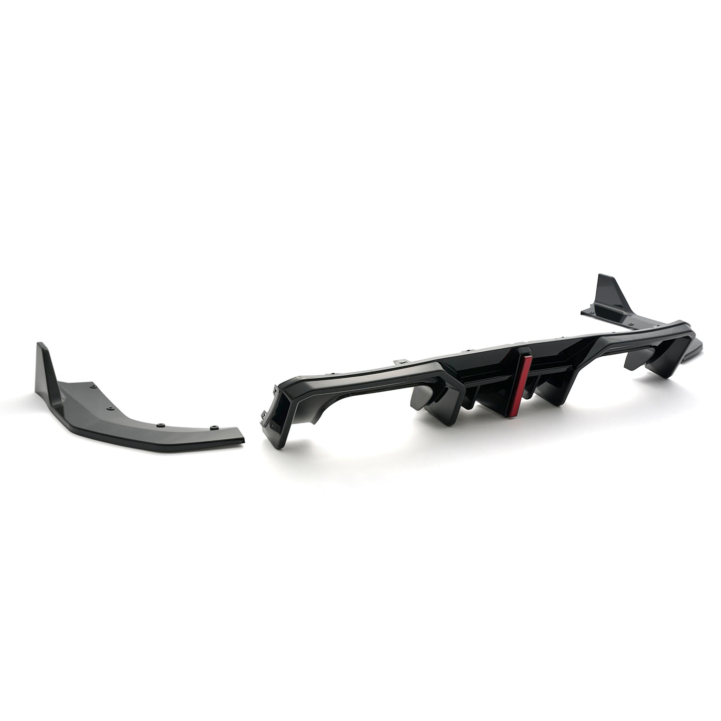 For BMW M3 / M4 AD Style Rear Lip Diffuser with LED Light