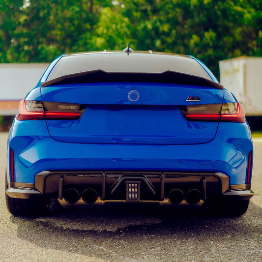 AKA Rear Diffuser For BMW G80 M3 G82 M4 2021-2025 W/ LED Light