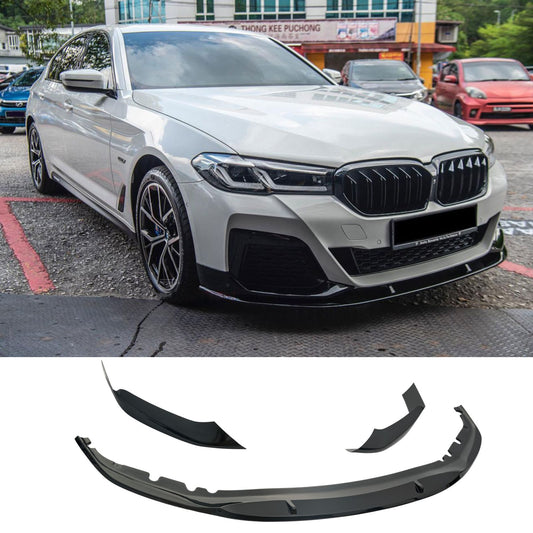 Front Bumper Lip For BMW 5 Series G30 2021-2023 M Sport