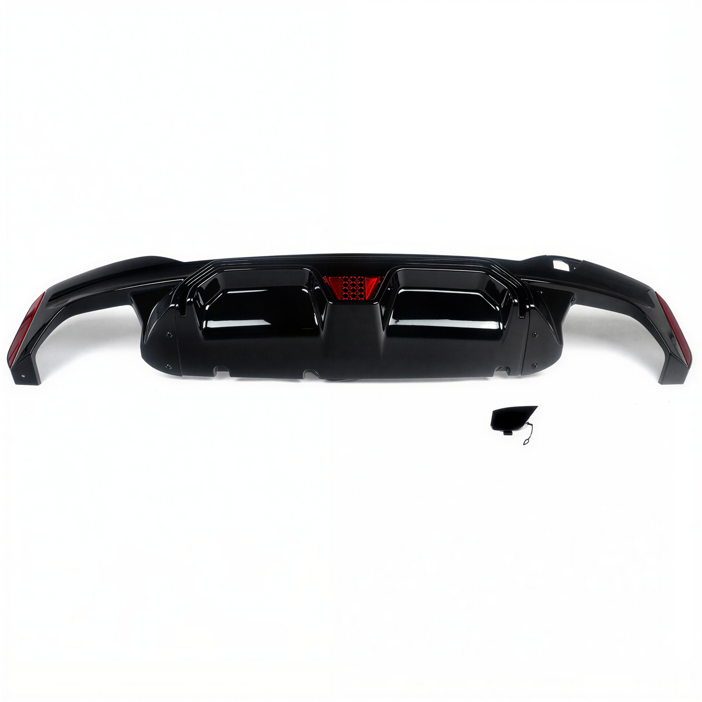 For 2017-2023 BMW G30 5 Series M5 CS Style Smoke lens LED Rear Diffuser