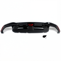 For 2017-2023 BMW G30 5 Series M5 CS Style Smoke lens LED Rear Diffuser