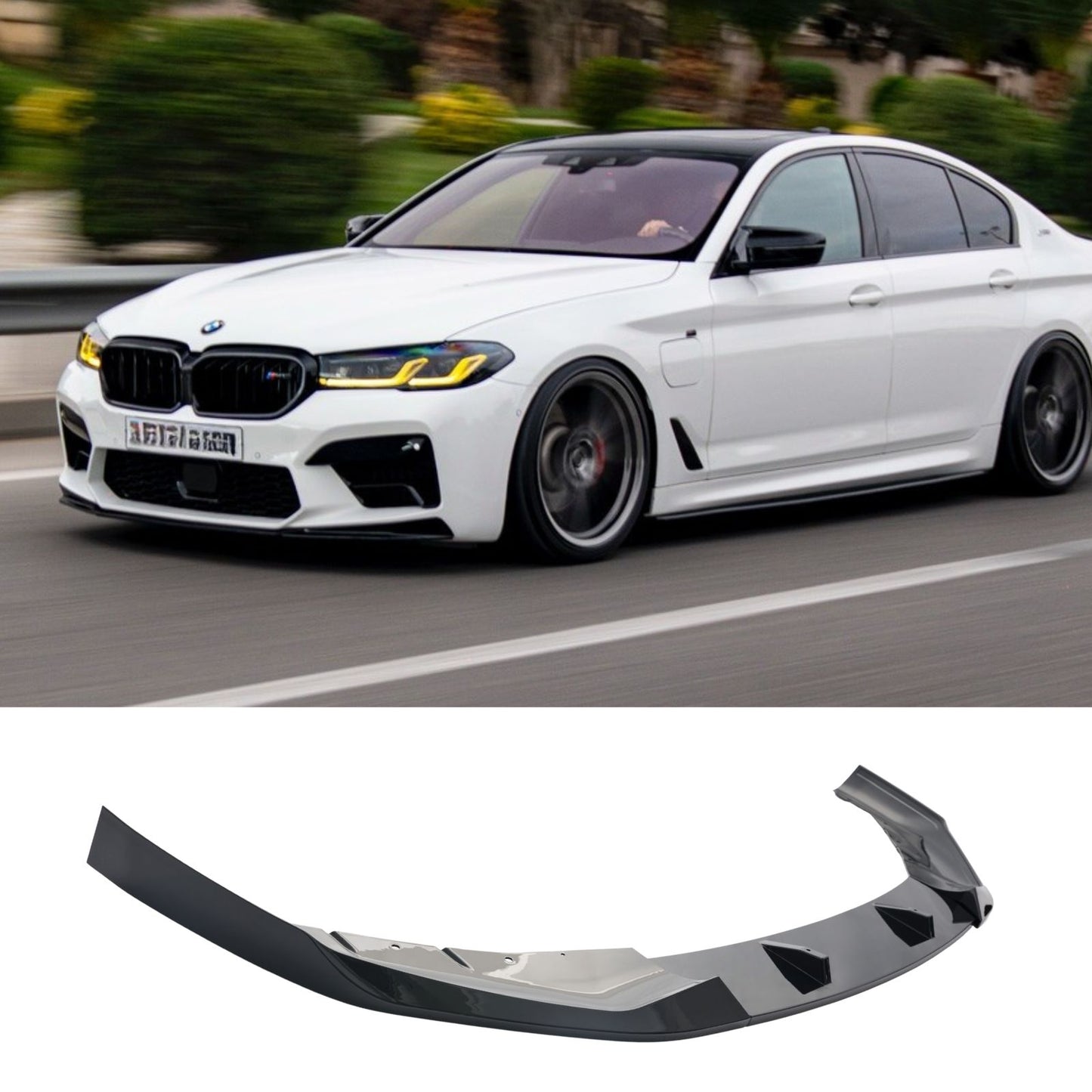AKA For BMW 2021-2023 5 Series G30 M Sport Front Bumper Lip