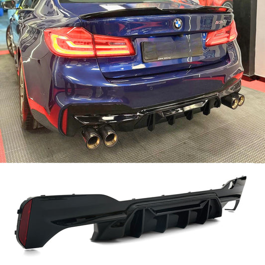 For 2017-2023 BMW G30 5 Series M Competition Style Rear Bumper Diffuser
