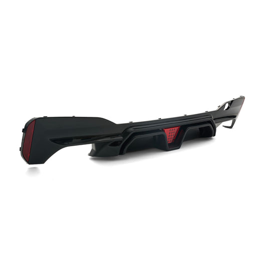 For 2017-2023 BMW G30 5 Series M5 CS Style Smoke lens LED Rear Diffuser