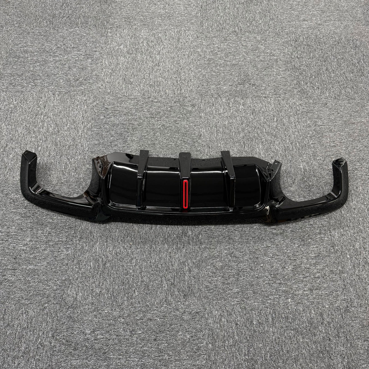 F10 Rear Diffuser Led Rear Diffuser W/ LED For BMW 5 Series F10 M Sport 2011-2016 ...