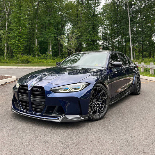 Front Bumper Lip Splitter For BMW G80 M3 G82 M4 2021-2026 3D Style