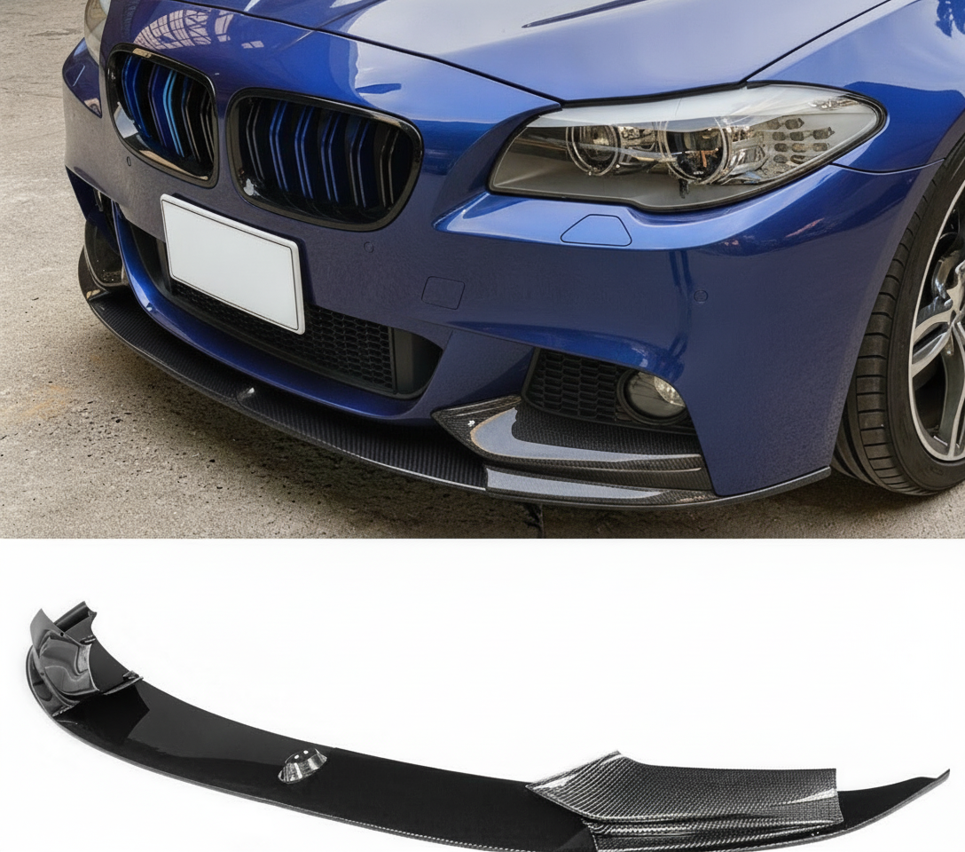 Front Bumper Lip Splitter For BMW 5 Series F10 M Sport 2011-2016 4PCS